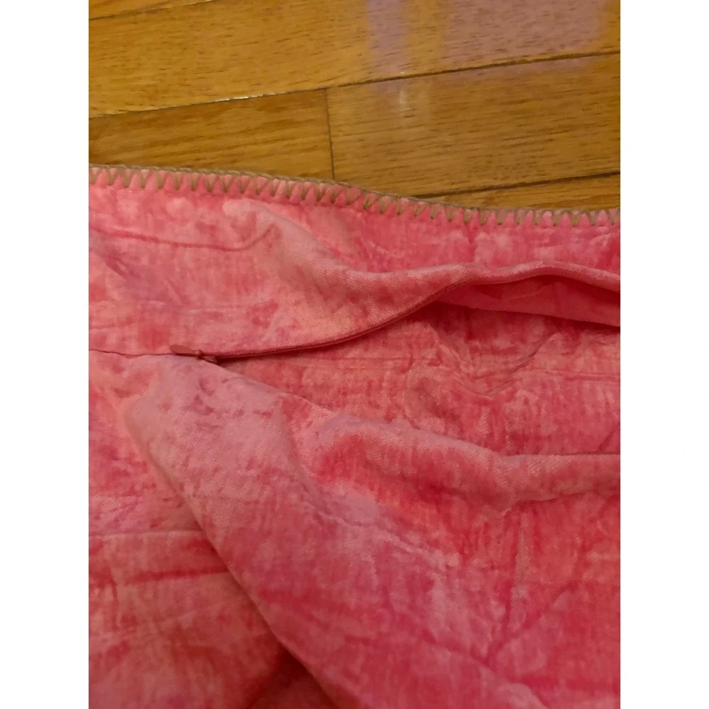 NWOT Pink‎ Velvet Pillow Cases Set of 2 Textured Decorative Throw Pillows Covers